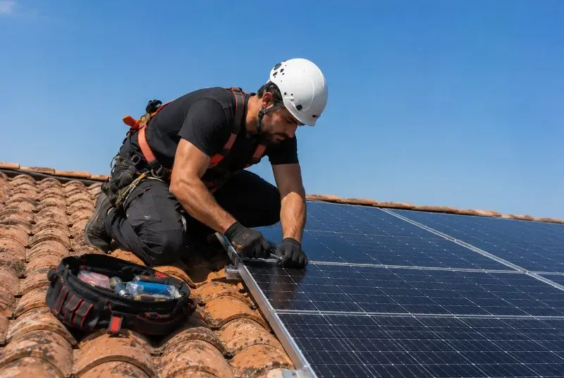 Maintenance et monitoring de panneaux solaires à Saussignac